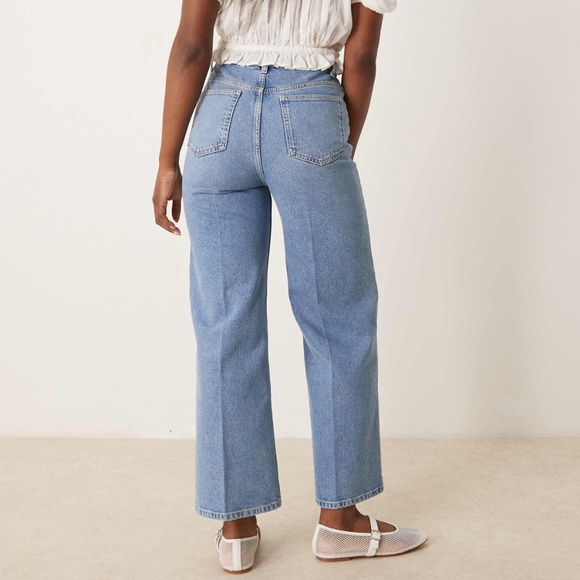 ASOS sailor jeans Ankle grazer jean with button front - Picture 5 of 8